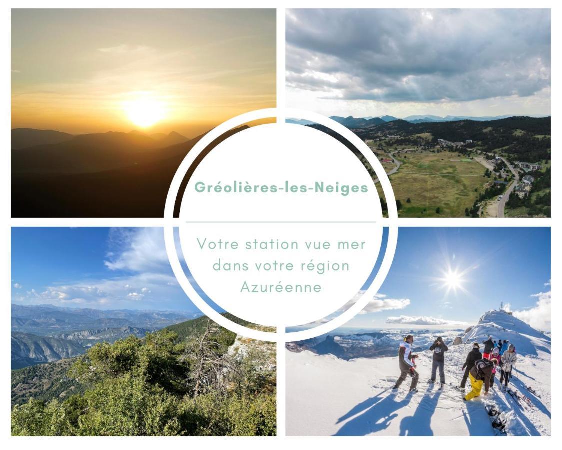 U061 - Grand Studio Renove - Vue Montagne Greolieres Exterior photo